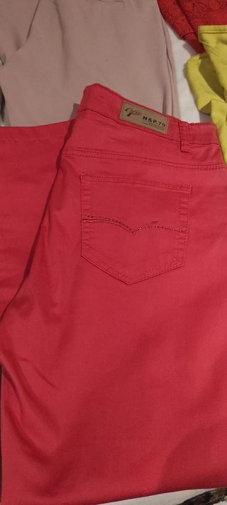 Ropa mujer, 6 pantalones + 3 arriba 