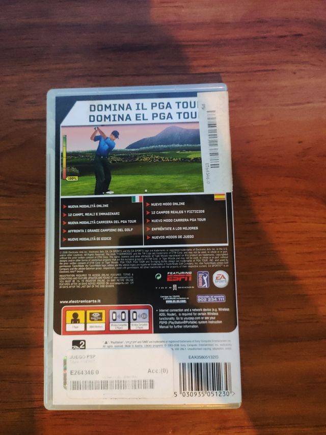 TIGER WOODS PGA TOUR 07 SONY PSP