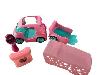 Barbie DJ Express Deluxe - coche con remolque 50cm