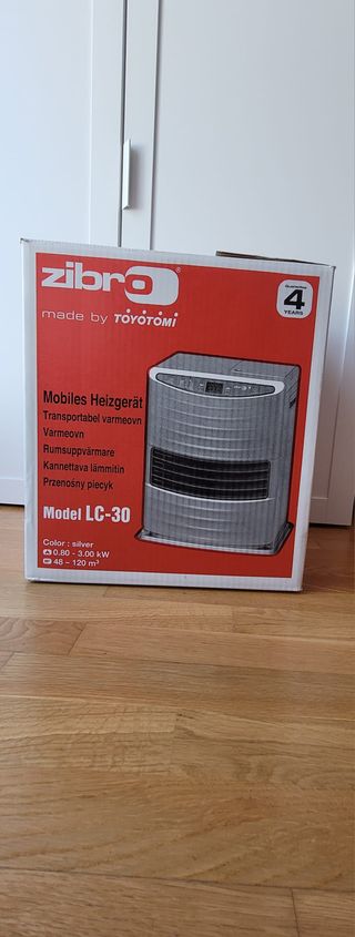 Estufa de parafina electrónica+Bidón 10L Toyotomi