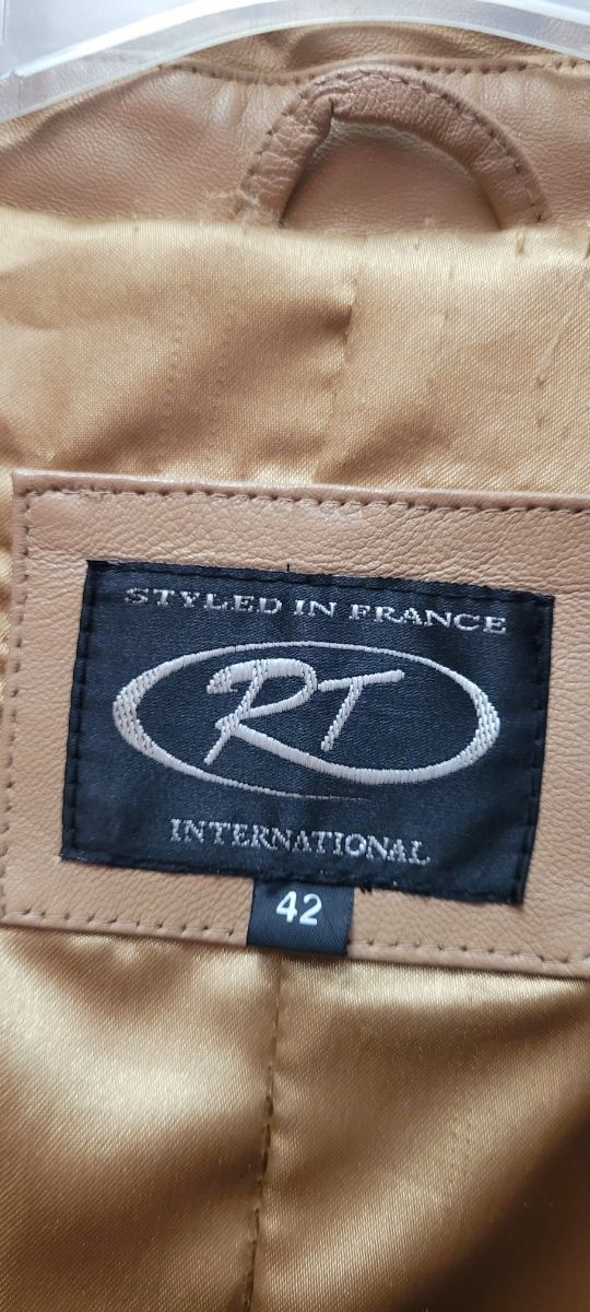 Abrigo largo de piel para mujer