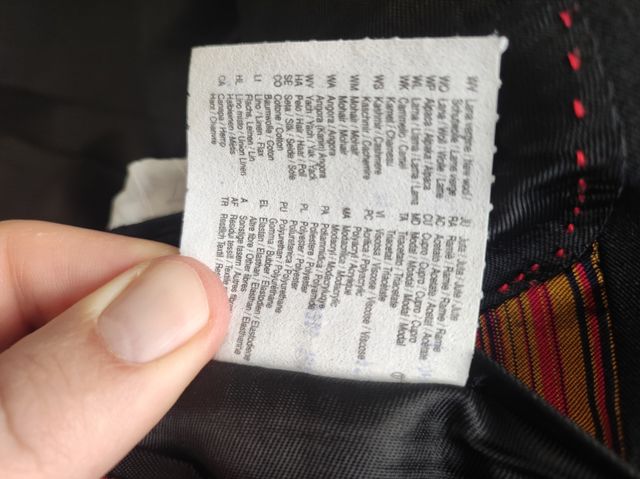 Giacca nera 2 bottoni uomo tg. 46