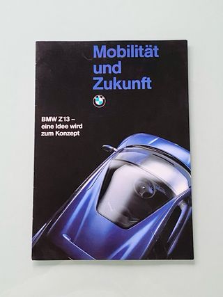 RAREZA CATÁLOGO DEL BMW Z13 1993 CONCEPT CAR retro