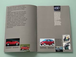 RAREZA CATÁLOGO DEL BMW Z13 1993 CONCEPT CAR retro