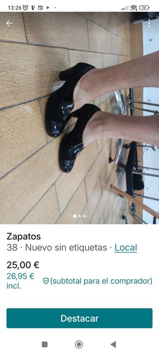 Zapatos señora piel sin estrenar 