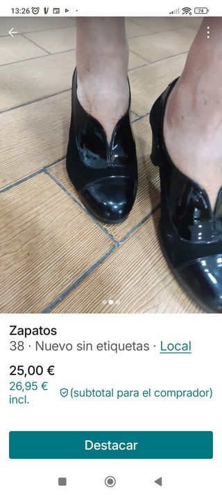 Zapatos señora piel sin estrenar 