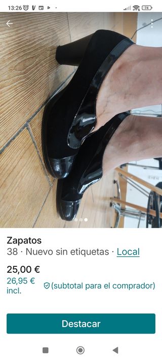 Zapatos señora piel sin estrenar 