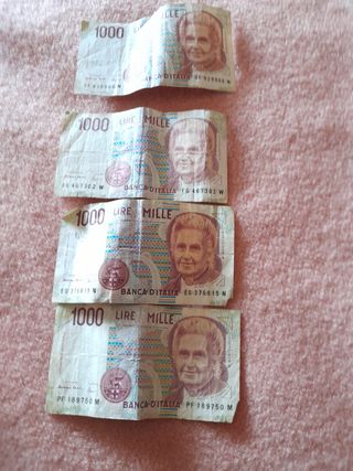 Monete lire e banconote