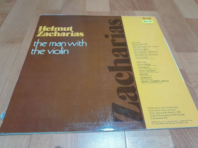 HELMUT ZACHARIAS THE MAN WITH THE VIOLIN-LP
