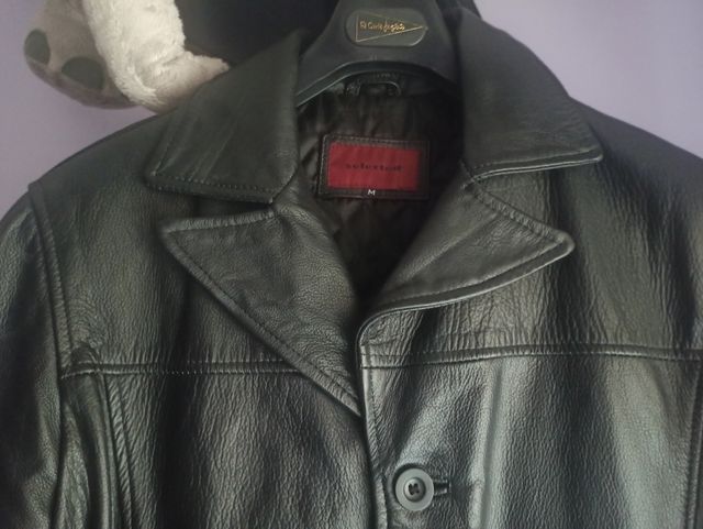 Chaqueton de cuero hombre