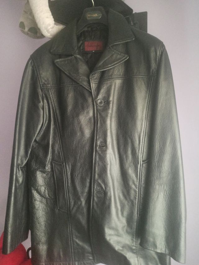 Chaqueton de cuero hombre
