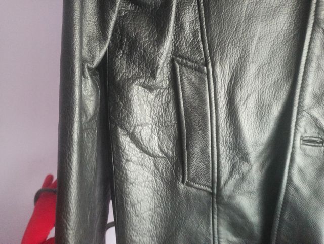 Chaqueton de cuero hombre