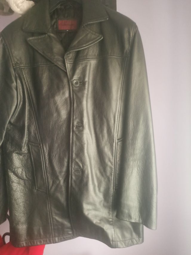 Chaqueton de cuero hombre