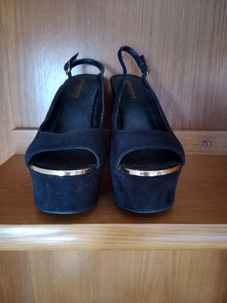 sandalias  Primadonna plataforma negras