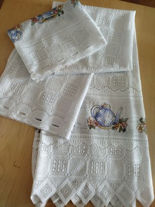 Cortina de cocina larga