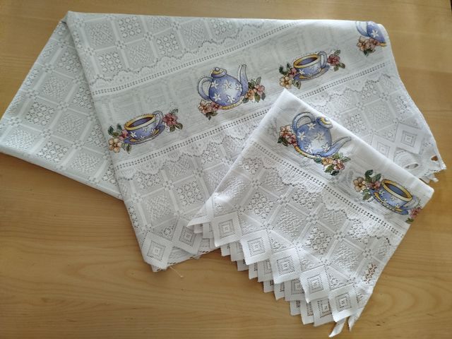 Cortina de cocina larga