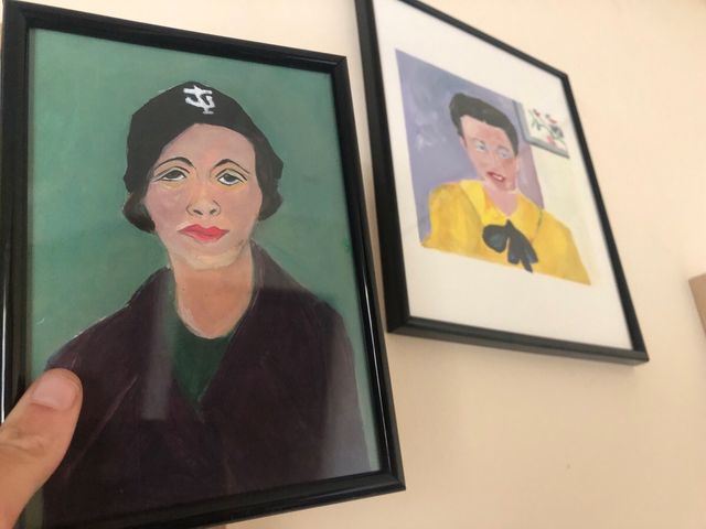 Simone de Beauvoir y Zambrano. Decoración Libreria