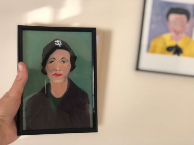 Simone de Beauvoir y Zambrano. Decoración Libreria