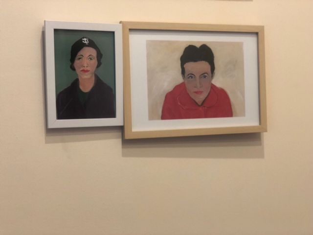 Simone de Beauvoir y Zambrano. Decoración Libreria