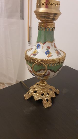 Pie lampara porcelana