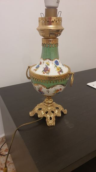 Pie lampara porcelana