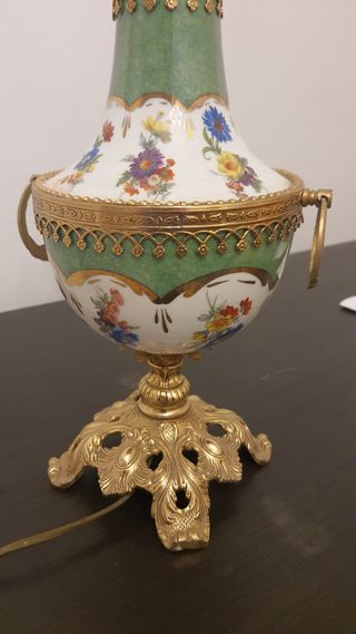 Pie lampara porcelana