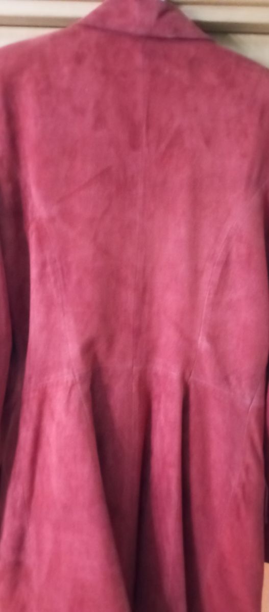 Americana larga de ante, talla 42