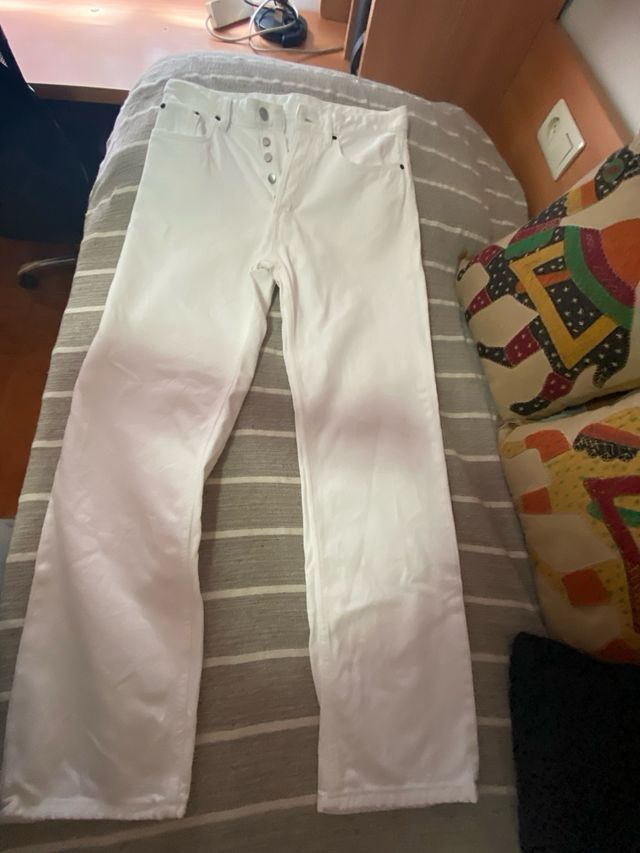 Pantalon blanco largo