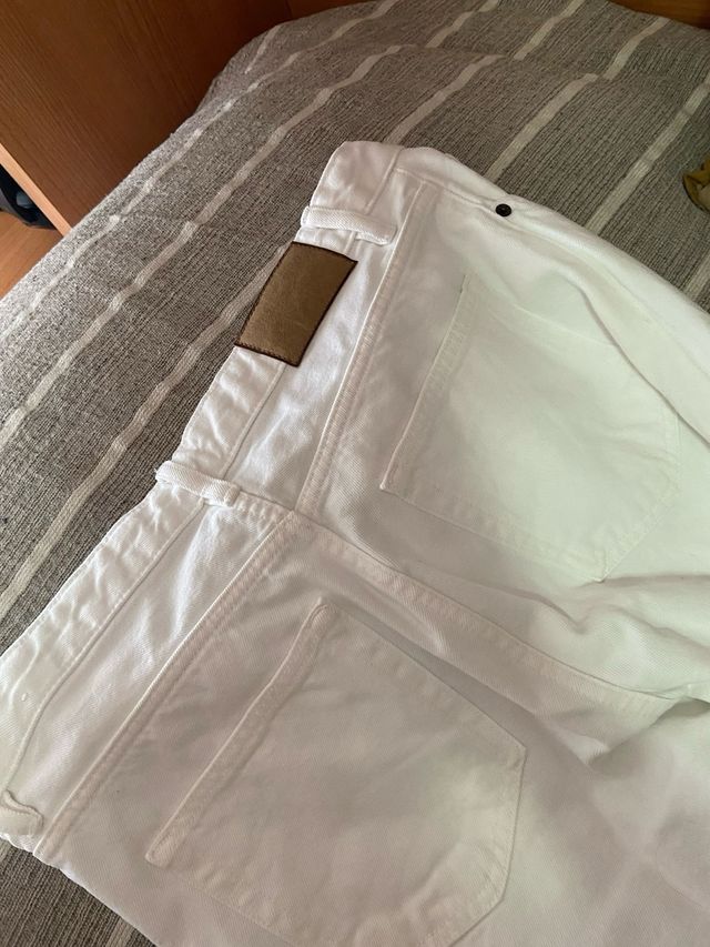Pantalon blanco largo