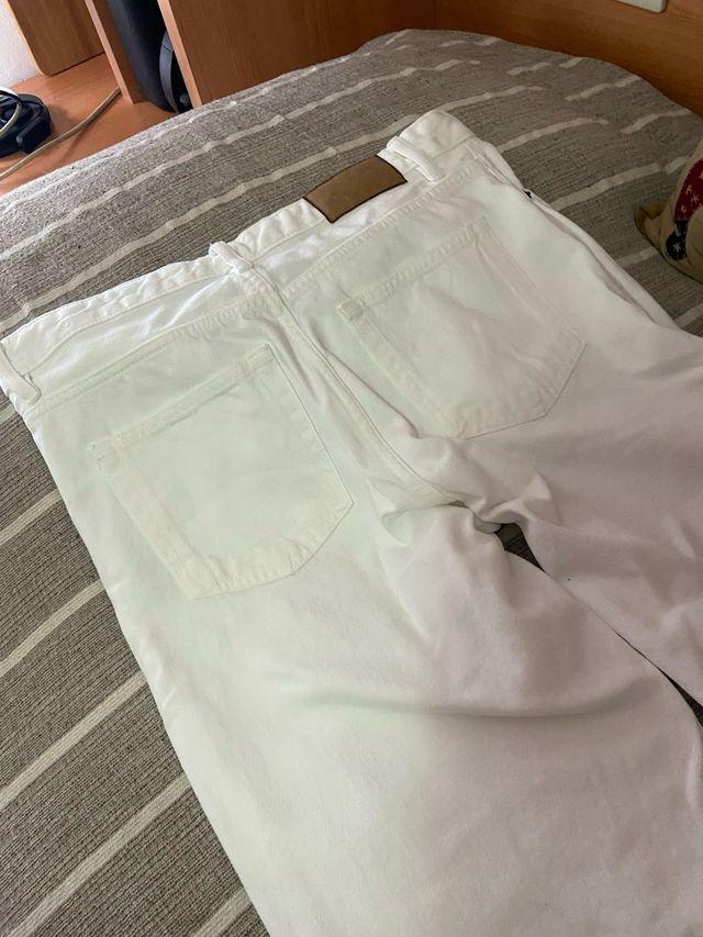Pantalon blanco largo