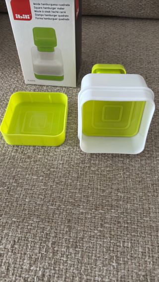 Molde hamburguesa cuadrada Ibili