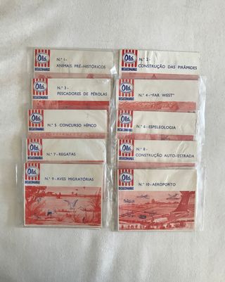 Coleção 10 Decalcomanias Olá anos 70 vintage