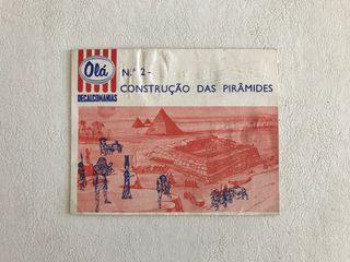 Coleção 10 Decalcomanias Olá anos 70 vintage