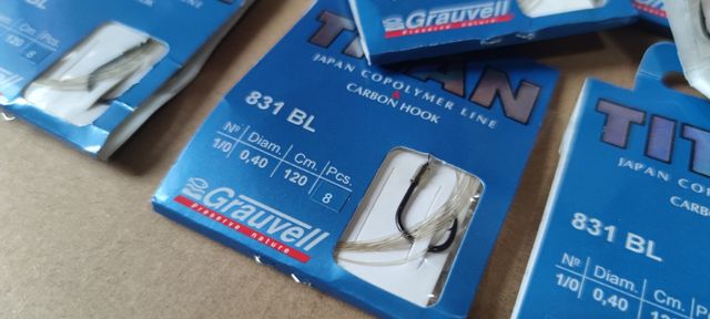 X10 ANZUELOS 1/0 MONTADOS MUSTAD. TITAN GRAUVELL