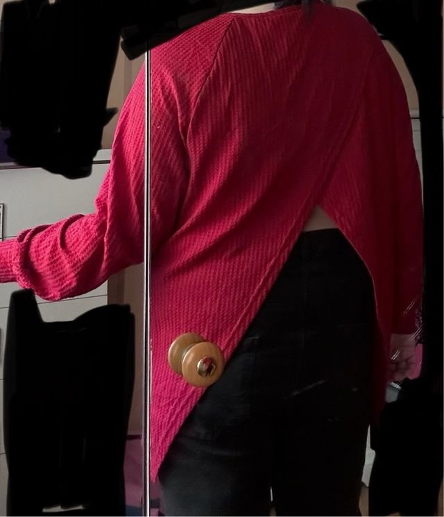 Camiseta canalé abierta