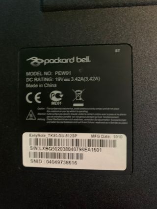 PC Portatil PacardBell
