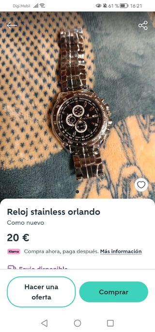 RELOJ DEPORTIVO STAINLESS STEEL - ORLANDO