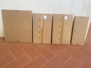 Set 4 ante nuove Ikea Selsviken rosso scuro