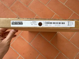 Set 4 ante nuove Ikea Selsviken rosso scuro