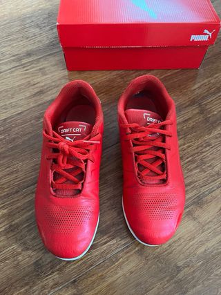 Zapatillas niño Puma Ferrari 37.5 rojo