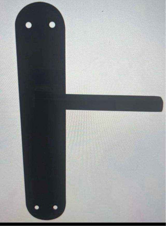 Manilla maneta para puerta negro