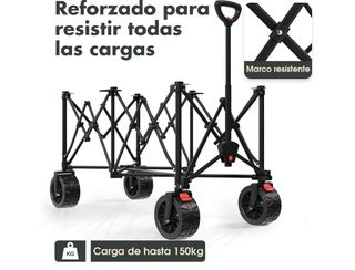 Carrito plegable transporte hasta 150kg