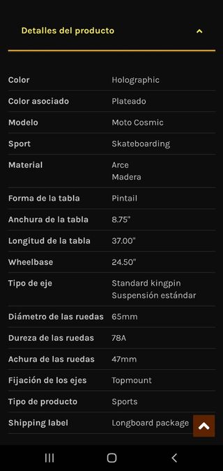 Longboard Moto Cosmic 37" Holographic