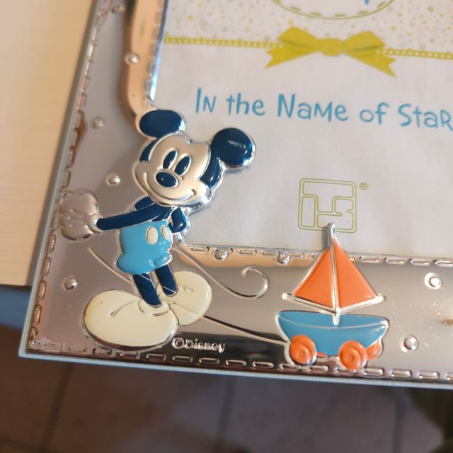 Cornice Argento Disney Topolino