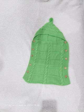 Saco de bebé Croché recem nascido, para alcofa de