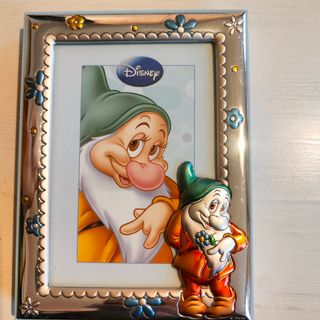 Cornice Argento portafoto Disney Eolo sette nani