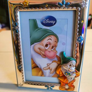 Cornice Argento portafoto Disney Eolo sette nani
