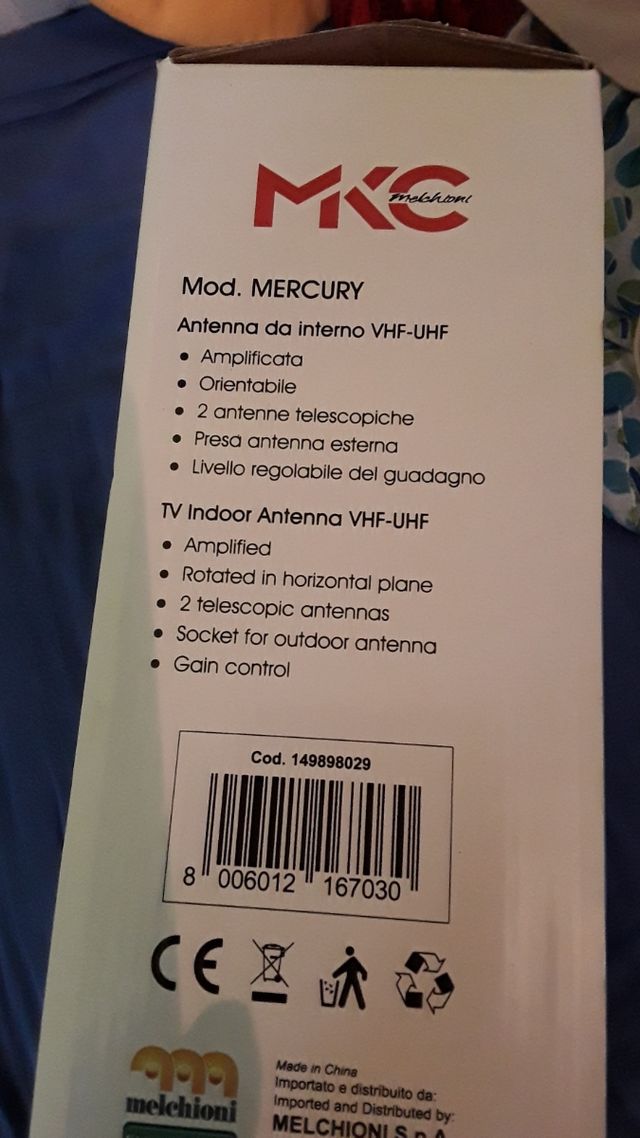 Antenna tv da interno