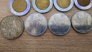 15 monete Lire italia