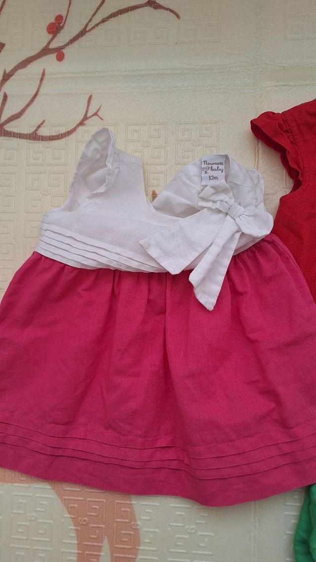 2 vestidos 12 meses
